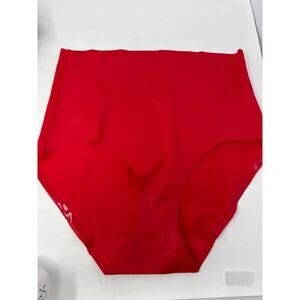 Brand New Ruby Ribbon Women's Size Large Red Sleek Shaping Brief Ruby Sparkle